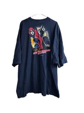 Retro 2007 Big Dogs SpiderDog Bite the Darkness Graphic T-Shirt Navy 5X